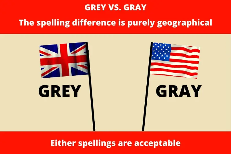 gray vs grey the main difference