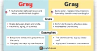 Gray vs Grey: What’s the Difference?