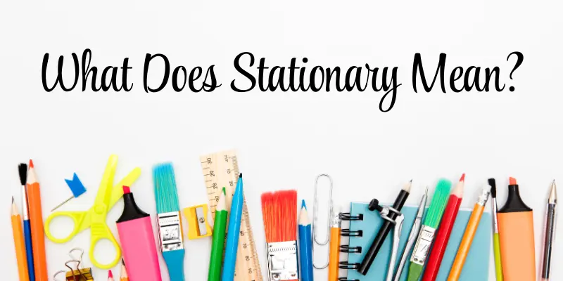 what does stationary mean